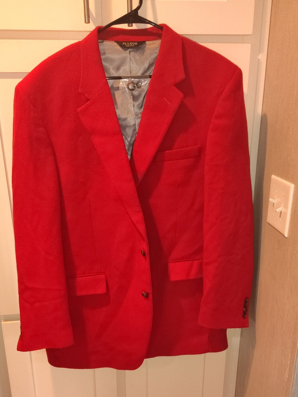 Jos. A. Bank Bold Red Wool Sport Coat
